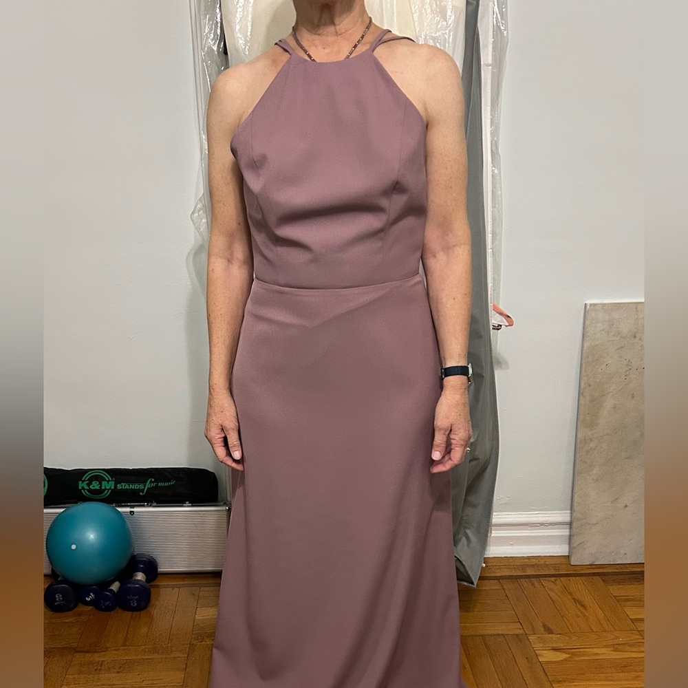Bridesmaid dress taupe.